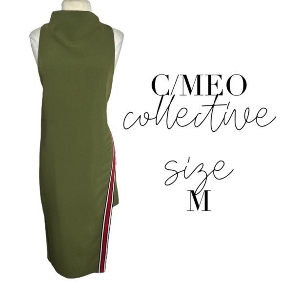 C/MEO Collective olive green fitted sporty dress Style: A better tomorrow Medium - Picture 3 of 11